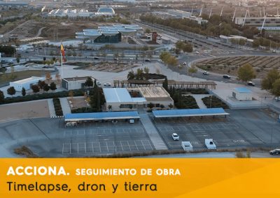 Acciona in Valdebebas: construction coverage with time-lapse and drone