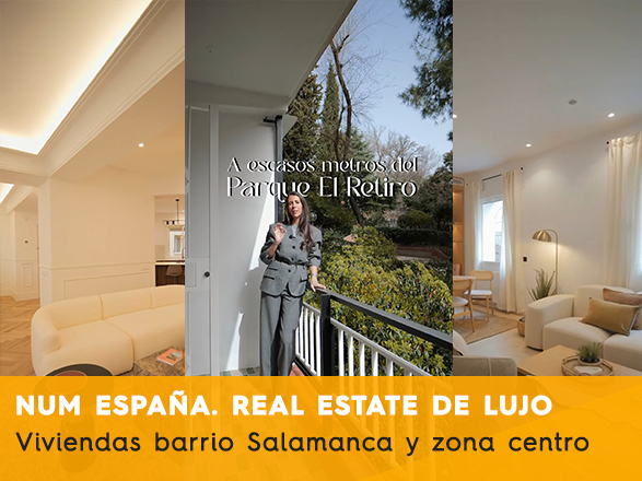 Vídeo inmobiliario de lujo en Madrid para Num en zona Salamanca y Serrano
