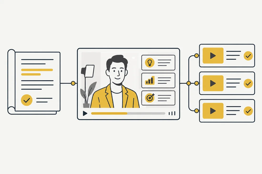 AI training videos with a virtual presenter 1 From an approved script to a virtual presenter and training lessons