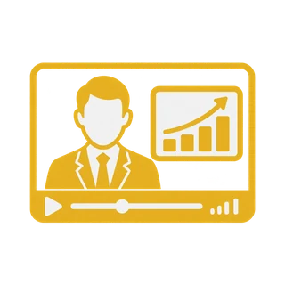 ia icono presentador v2 Producción audiovisual para realizar vídeo promocional