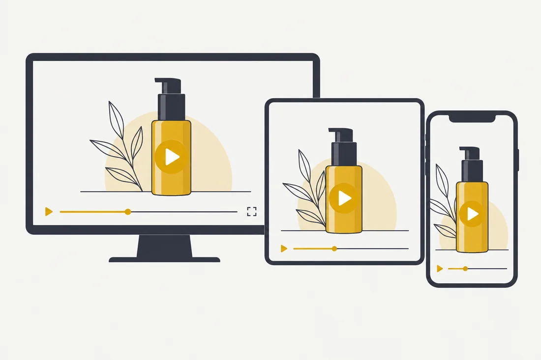 Horizontal, square and vertical product campaign formats