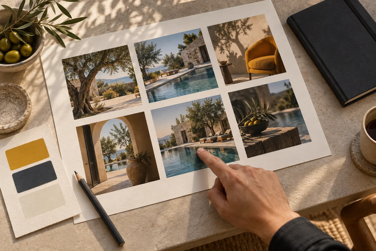 Vídeos promocionales con IA 1 Storyboard de una campaña de vídeos promocionales con IA para un hotel